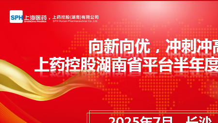 向新向優，沖刺沖高|上藥控股湖南省平臺半年度條線會議